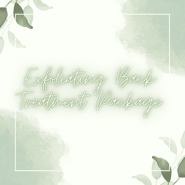 Exfoliating Back Treatment Package at Monet Esthetics and Skincare in San Diego, CA